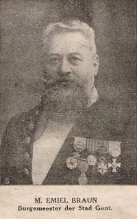 Emiel Braun burgemeester Gent 1914